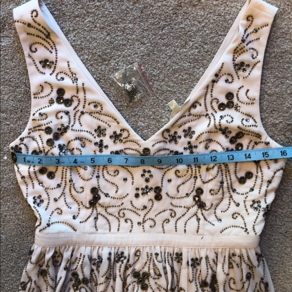ModCloth Geode cream beaded sleeveless dress - Picture 3 of 4